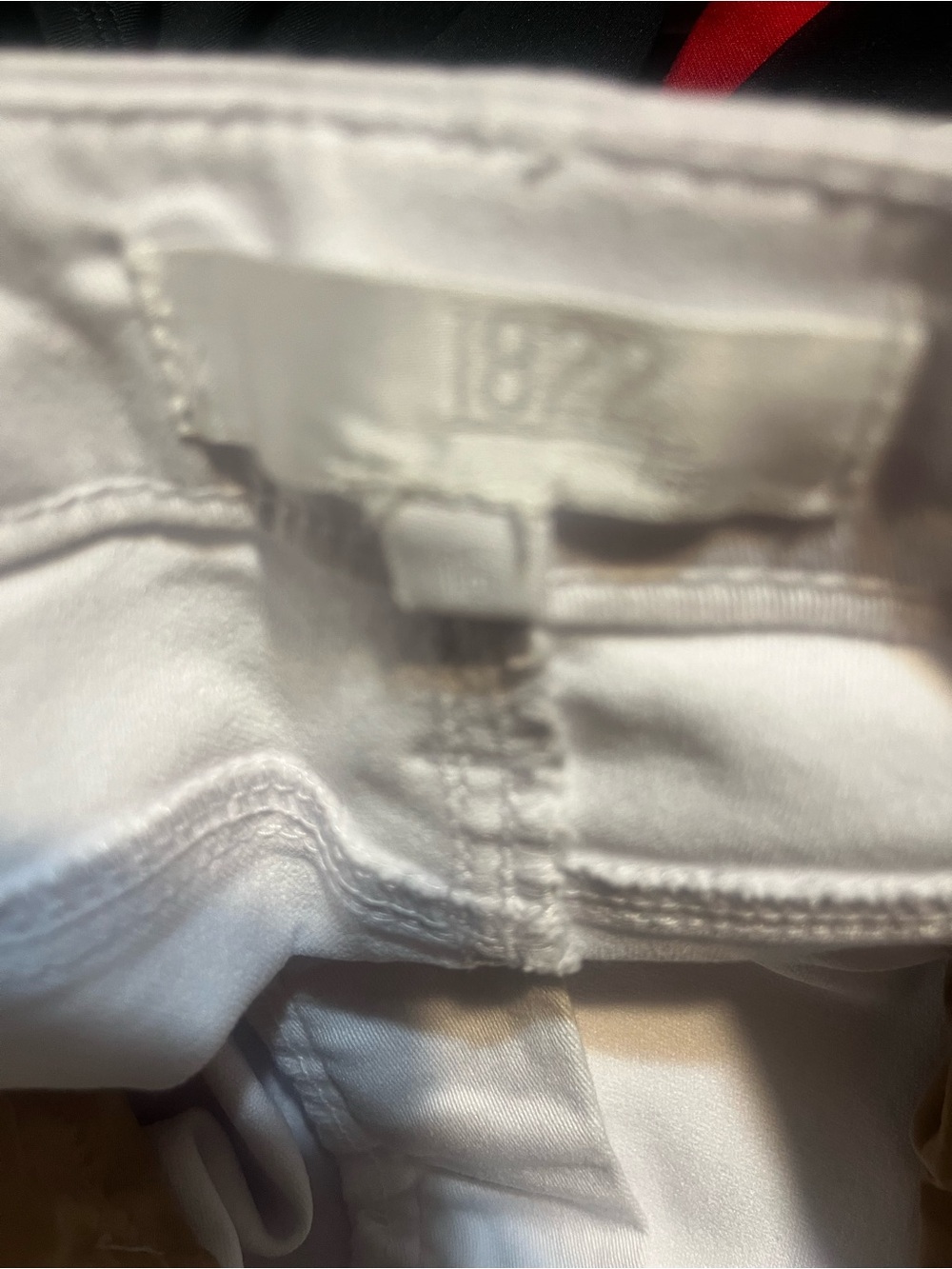 1822 Denim White Straight Leg Jeans with Frayed Hem size 16 - Picture 5 of 8